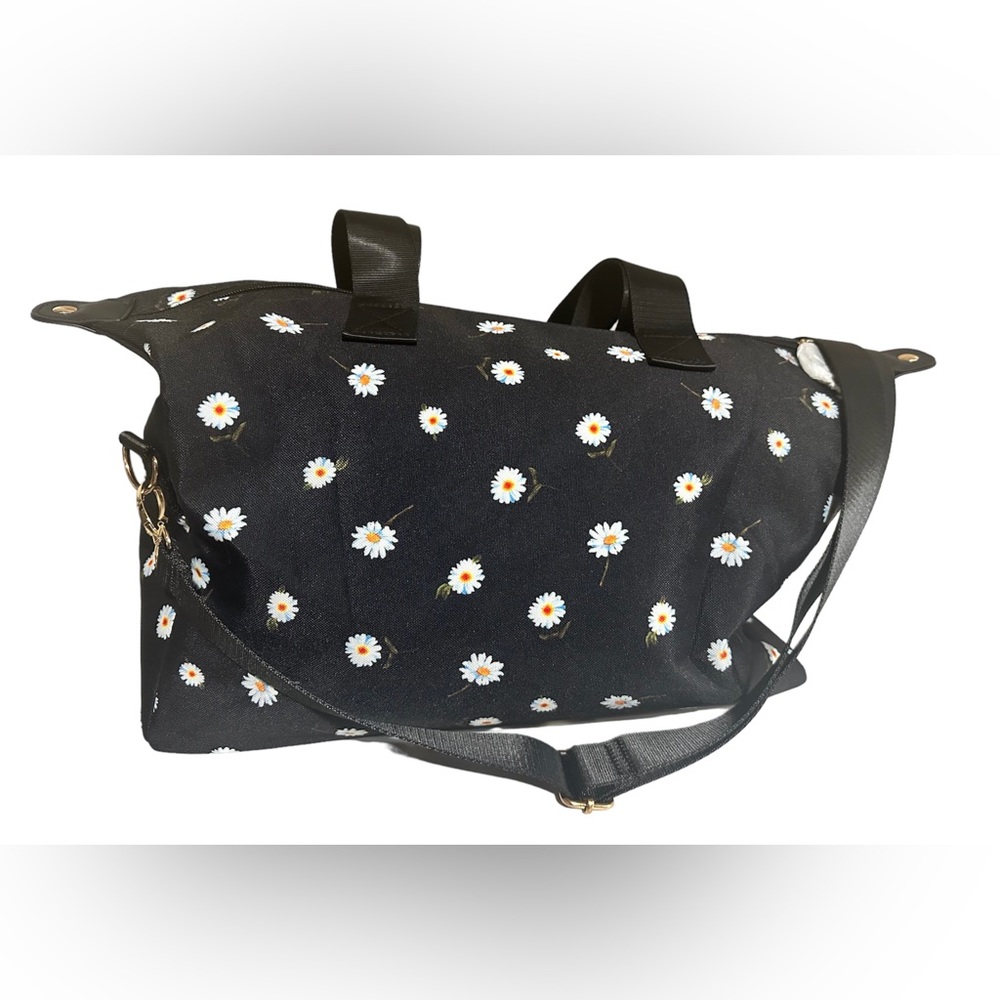 NWT Alice + Olivia Duffle Bag Flower Daisy Floral Weekend